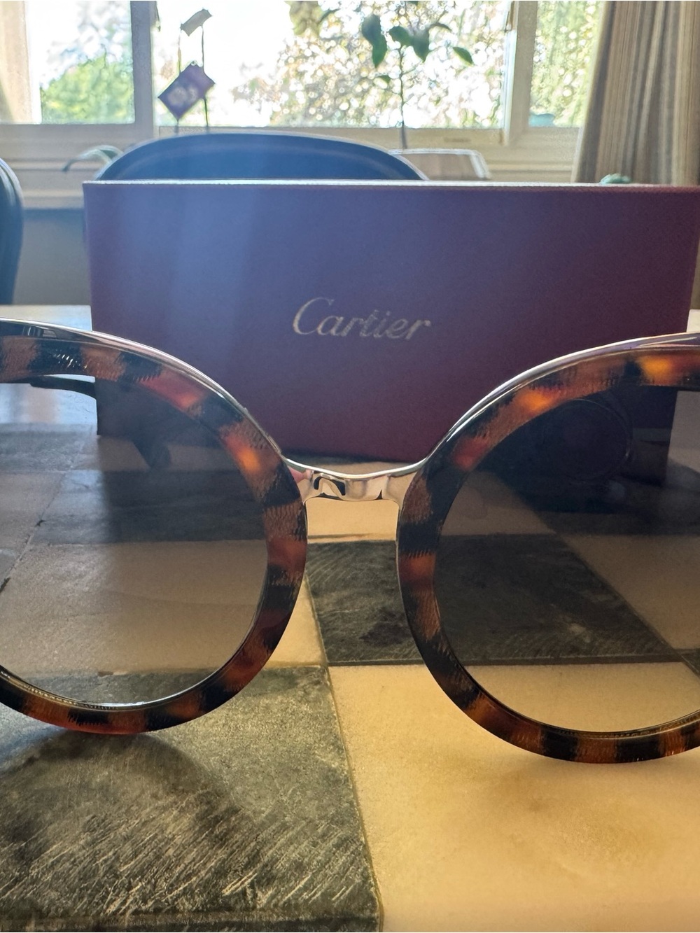 NEW Cartier Havana Sunglasses - Grey - Picture 6 of 13
